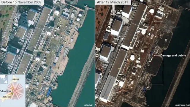 سندائی کے جنوب میں حکام ایٹمی بجلی گھر کے ری ایکٹروں کو ٹھنڈا رکھنے کی کوشش میں ہیں۔ ابھی تک دو ری ایکٹروں میں دھماکے ہو چکے ہیں اور تیسرے میں بھی دھماکہ ہونے کا خدشہ ہے۔