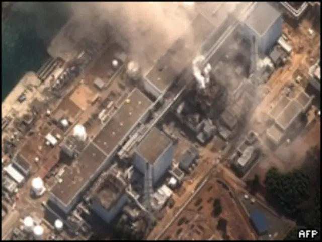 3月14日上午,福岛第一核电站的三号机组曾发生爆炸(14/03/2011)