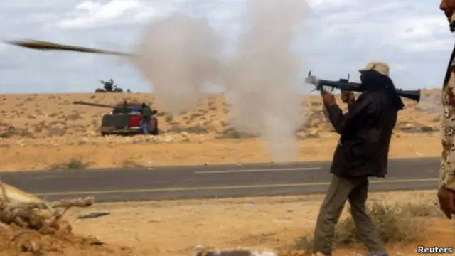 Ливия, выстрел из гранатомета
