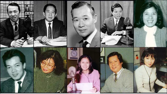 Hàng trên: Xuân Kỳ, Hữu Đại, Trần Minh, Đỗ Văn, Xuyến Như; Hàng dưới: Nguyễn Phúc, Hồng Liên, Lê Phan, Thanh Quang, Thu Nga