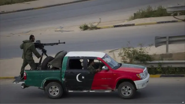 Pasukan anti Gaddafi di Benghazi