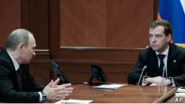 Владимир Путин и Дмитрий Медведев