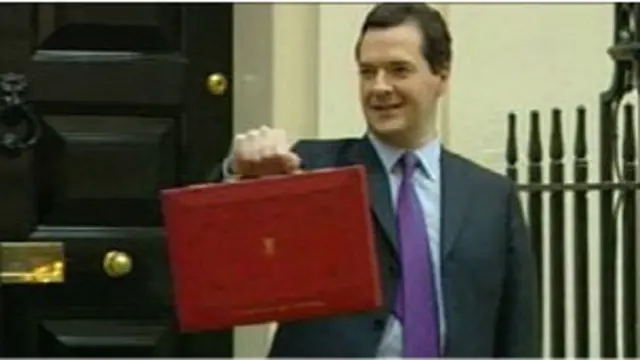 Осборн с финансовым чемоданчиком