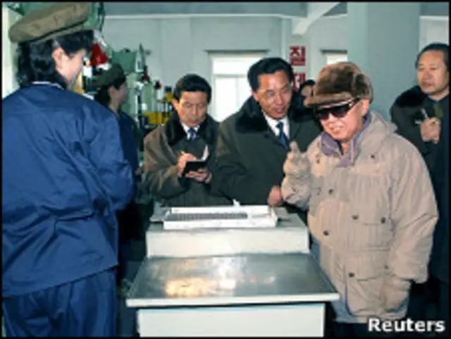 金正日巡视工厂