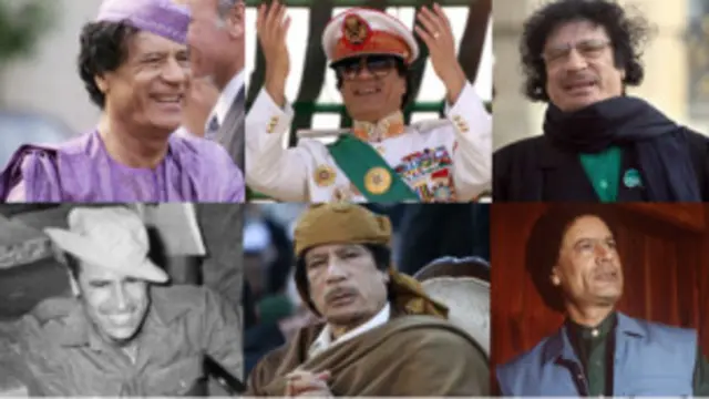 Wajah Gaddafi dari zaman ke zaman