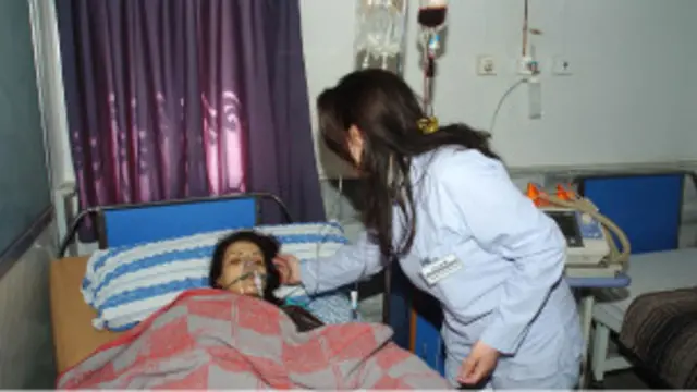 مصابة برصاصة القناصة في اللاذقية