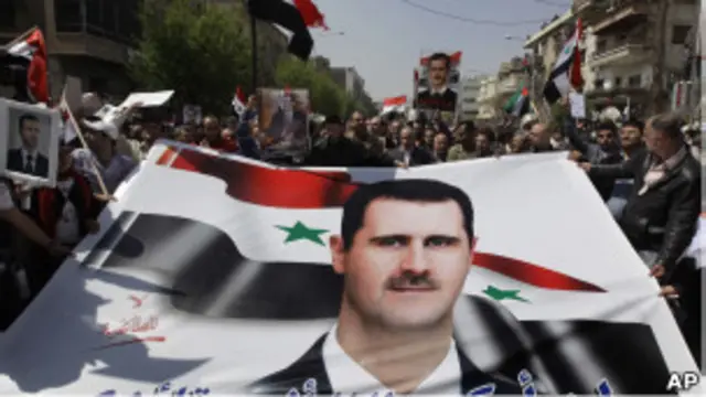 Pro pemerintah Suriah