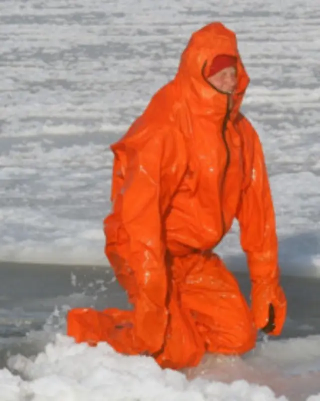 Принц Гарри в полярном снаряжении