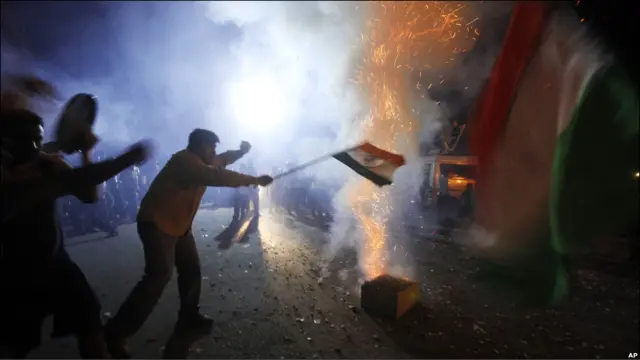 भारत की जीत की ख़ुशी