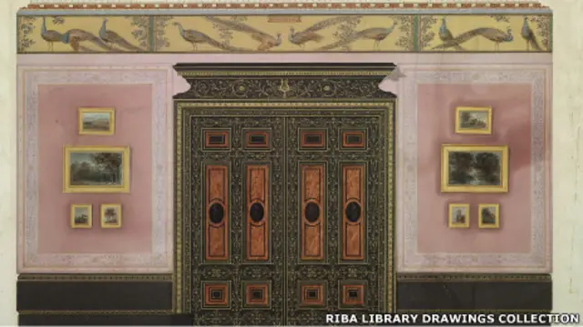 рисунок интерьера