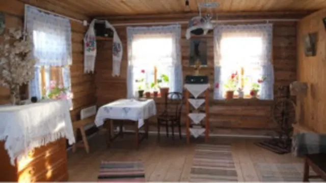 Interior de la casa natal de Gagarin