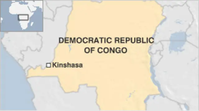 Peta lokasi RDK di Afrika