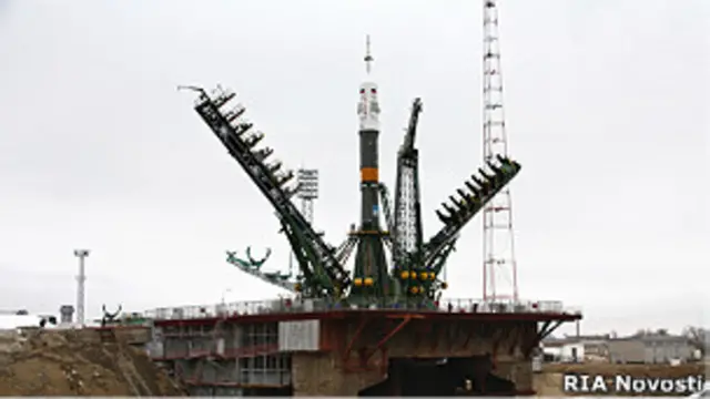 Ракета-носитель "Союз" на стартовой площадке