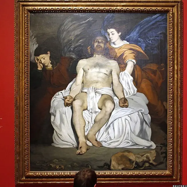 "Le Christ mort et les anges, 1864" (La muerte de Cristo con los ángeles)