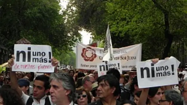 Marcha contra violencia en México