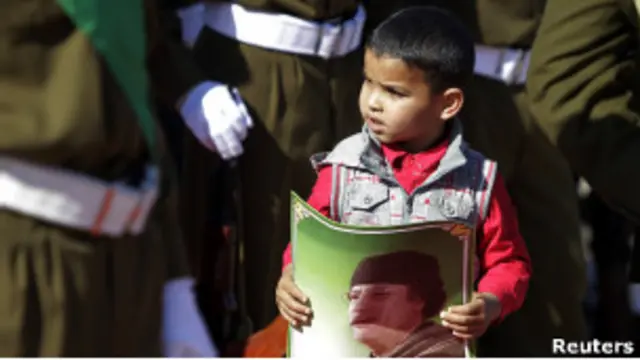 تظاهرات طرفداران قذافی در طرابلس