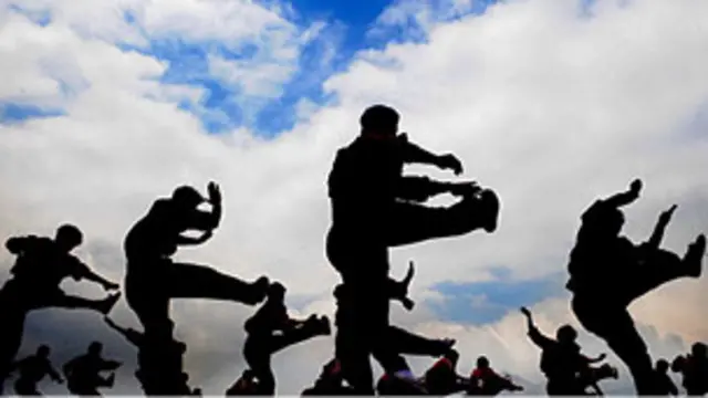 练习功夫（新华社资料图片）