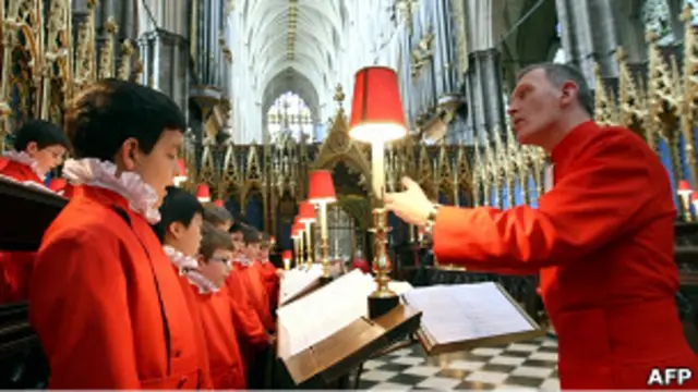 Хор Вестминстерского аббатства, который будет петь на свадьбе