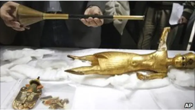 La trompeta de bronce de Tutankamón 