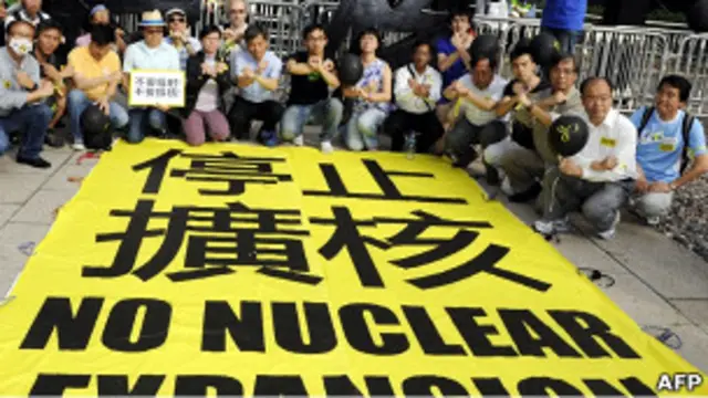 绿色和平香港发起反核游行数百人参与 - BBC News 中文