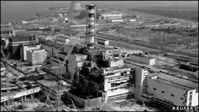 После аварии на ЧАЭС (снимок 1986 года)