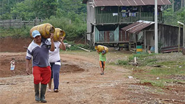 Comunidad rural en Ecuador
