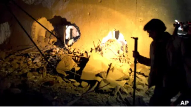 استهداف منزل قُتل فيه سيف العرب، نجل القذافي