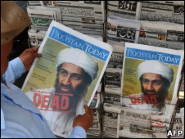 Jornal paquistanês noticia morte de Bin Laden.