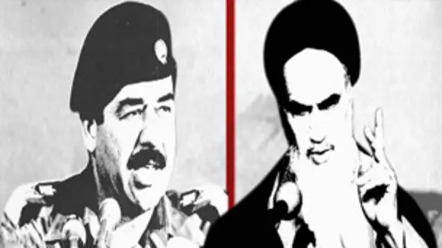 آیت الله خمینی، صدام حسین