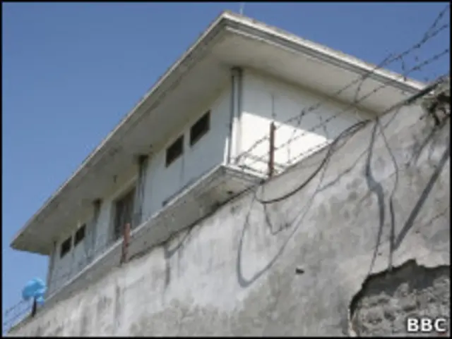 Complexo residencial onden estava, em Abbottabad, no Paquistão.de Bin La