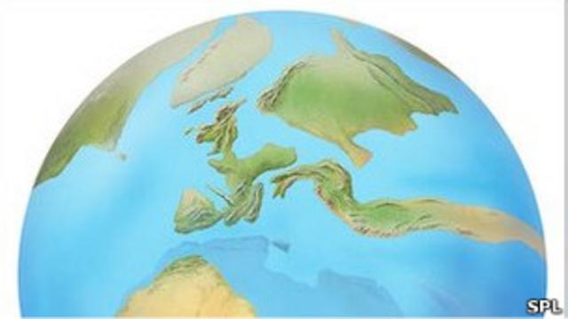 Карта мира периода эоцена