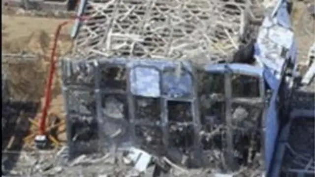 被毁福岛核电站