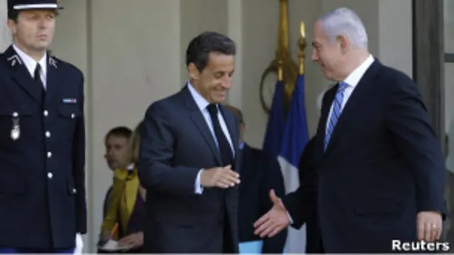 Benjamin Netanyahu y Nicolas Sarkozy