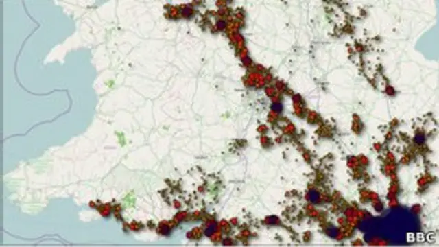 خريطة بأماكن وجود الآي فون