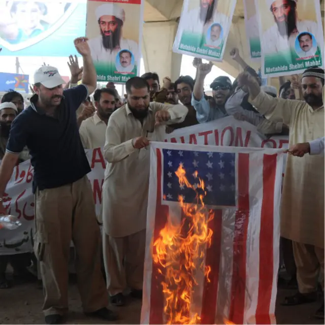 Demo anti-Amerika di Pakistan