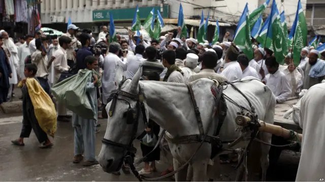 Demo anti-Amerika di Pakistan