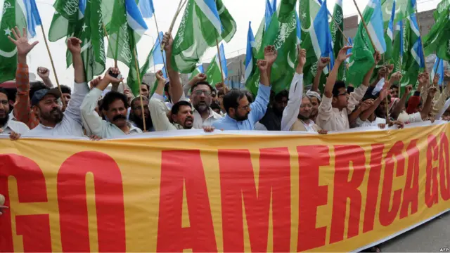 Demo anti-Amerika di Pakistan