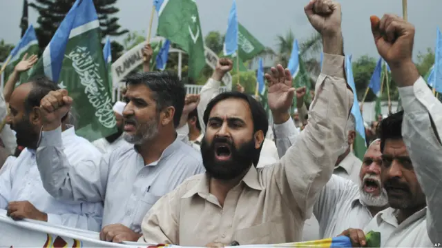 Demo anti-Amerika di Pakistan