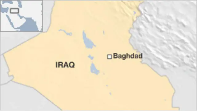 peta lokasi Baghdad
