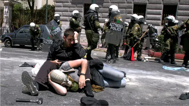 Unjuk rasa di Yunani memprotes pemotongan anggaran