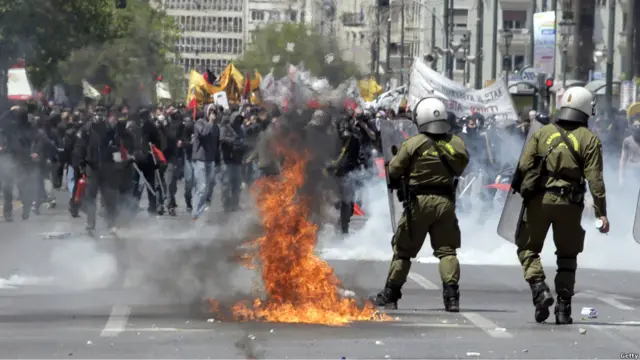 Mogok umum 24 jam di Yunani