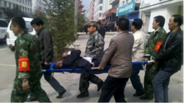 Serangan bom molotov pernah terjadi pada awal tahun ini di Provinsi Gansu.