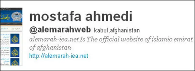 ٹوئٹر پر افغان طالبان کی ویب سائٹ کی تشہیر کرنے والے اکاؤنٹس موجود ہیں