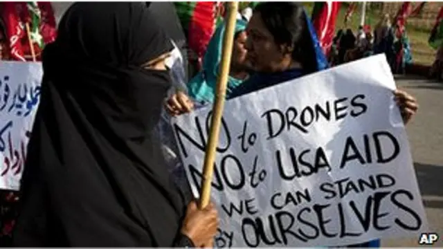 پاکستان میں گیارہ مئی کے انتخابات میں جیتنے والی زیادہ تر سیاسی جماعتوں کا ڈرون حملوں کے خلاف موقف سخت ہے