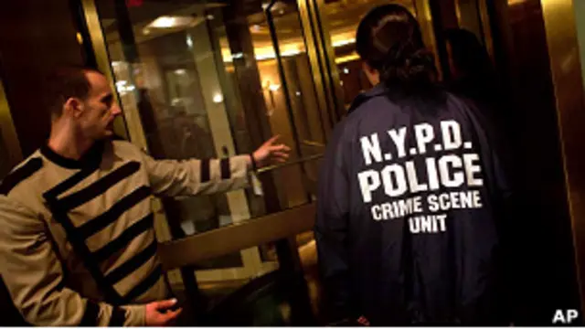 Полиция Нью-Йорка в отеле "Софитель"