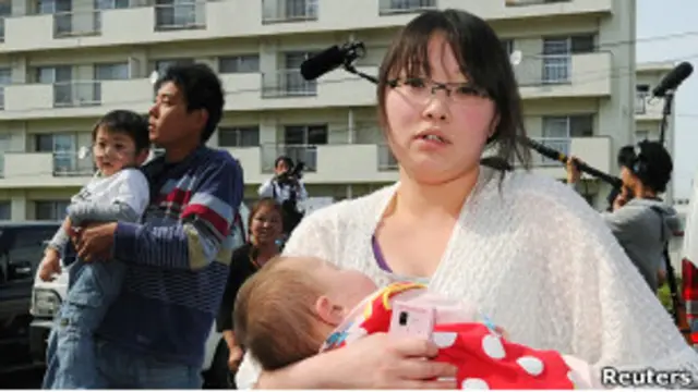 Эвакуируемые японцы