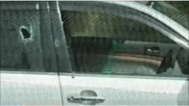 Inilah mobil milik konsulat Arab Saudi yang ditembaki sekelompok orang bersenjata.