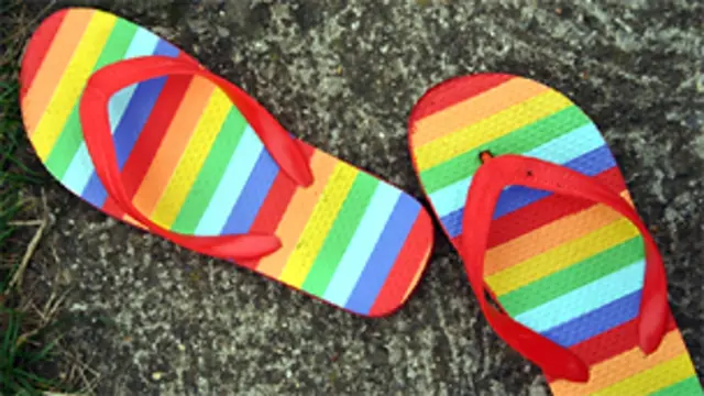 रबड़ की चप्पलें