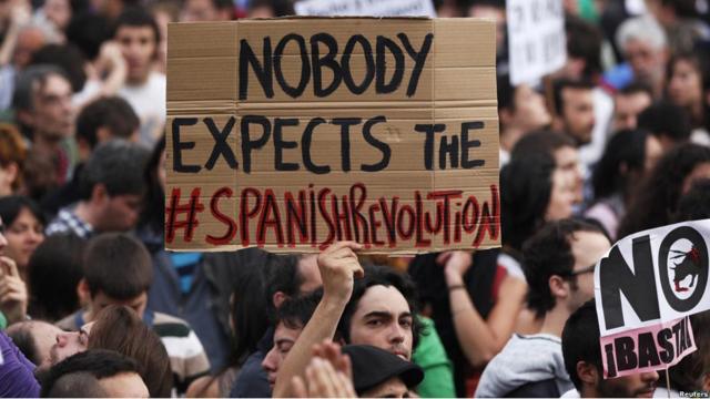 Protesta por un cambio en la política española en Madrid (17 de Mayo de 2011)