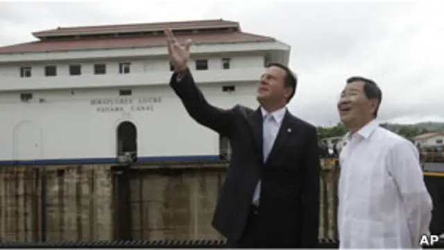 台湾副总统萧万长与巴拿马外长巴雷拉（16/05/2011）